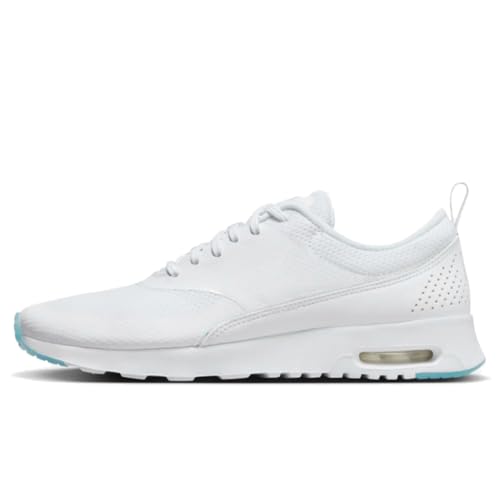 Nike Air Max Damen Schuhe Thea (FJ9302-104, White/White-Blue Tint), Weiß/Weiß-Blau-Tönung, 42 EU