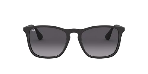 Ray-Ban Unisex Rb4187 Sonnenbrille, Schwarz (Gestell: Schwarz Glas: Grau Verlauf 622/8g), 54 EU