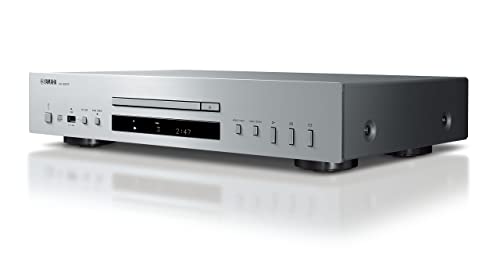 Yamaha CD-S303 – CD-Player mit High-Performance 192 kHz/24-bit DAC, Pure Direct Schaltung, USB-Anschluss, High Res Audio-Unterstützung – In Silber