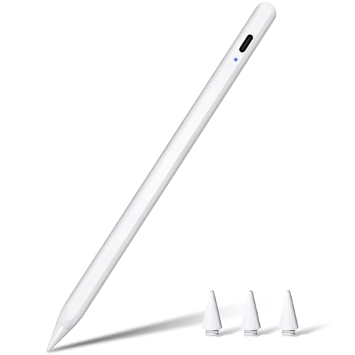 Pencil 2. Generation (10 Min Schnellladung), 2024 Professional Pencil für iPad mit Handfläche Ablehnung & Neigung, Eingabestift Stylus Pen für iPad 6-10, Air 3-5, Mini 5-6, Pro 11