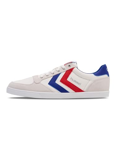 hummel Slimmer Stadil Low, White/Blue/RED/Gum, 47