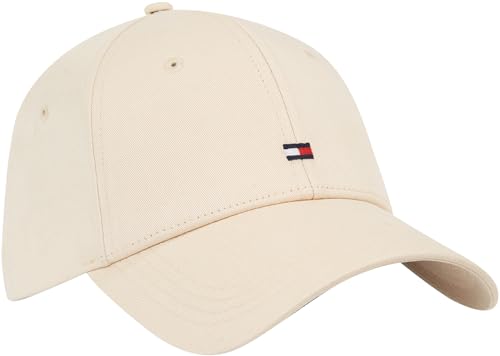 Tommy Hilfiger Damen Cap Essential Flag Basecap, Beige (White Clay), Onesize