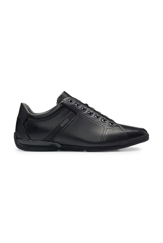 BOSS Men Saturn_Lowp_lux4 A_N Sneaker Black 41 EU