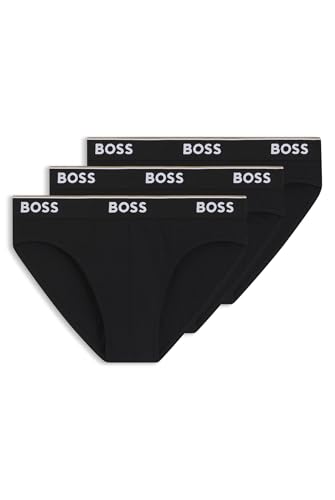 BOSS Herren Brief 3p Co/EL Slips, Black 001, L EU