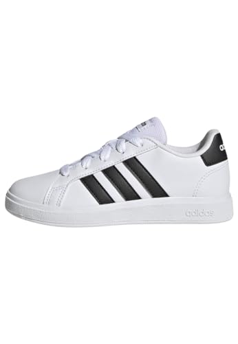 adidas Grand Court Lifestyle Tennis Lace-Up Shoes Tennisschuhe, Cloud White/Core Black/Core Black, 30 EU