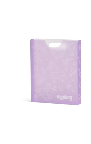 ergobag Heftebox DIN A4 inkl. Griff für mehr Ordnung im Schulranzen, durchsichtig und stabil