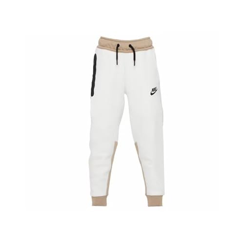 Nike FB8002-121 M NK TCH FLC JGGR Pants Herren Summit White/Khaki/Black Größe S