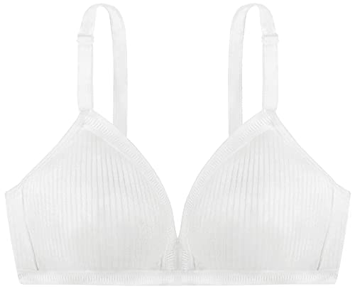 Dorina Damen ungefütterter BH, Nicht Gepolstert Bralette, Tiffany D1285A, Weiß, 100B