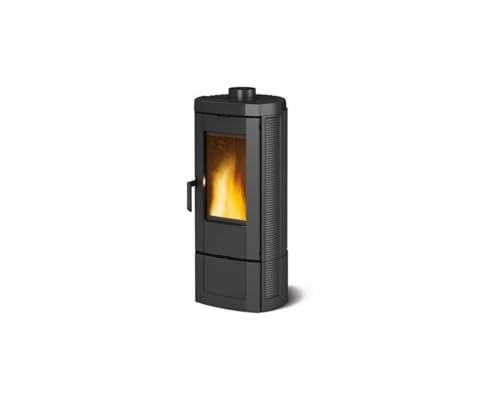 La Nordica Kaminofen Candy 4.0 - Gusseisen, Schwarz, Holz, 6,2 kW, 177 m³, 85,1% Effizienz, 89 x 40 x 40 cm