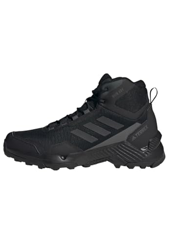 adidas Herren Eastrail 2.0 Mid RAIN.RDY Waterproof Hiking Shoes Wanderschuhe, Core Black/Carbon/Grey Five, 43 1/3 EU