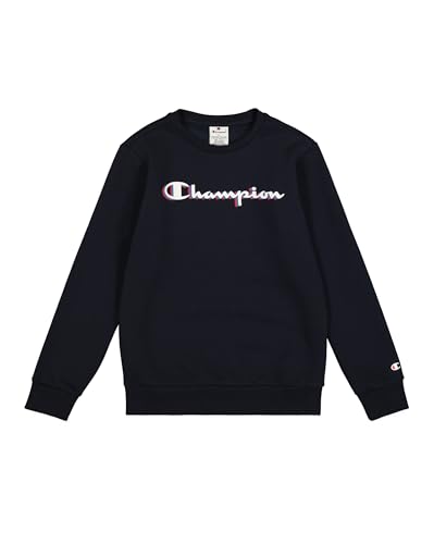 Champion Jungen Legacy Boy - Big Logo Sweatshirt, Blue (Bs501), 7-8 Jahre EU