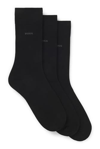 BOSS Herren 3p Rs Uni Cc Socken, New - Black1, 39-42 EU