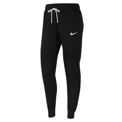 Nike Damen W Nk Flc Park20 Pant Kp Hose, Black/White/White, L EU
