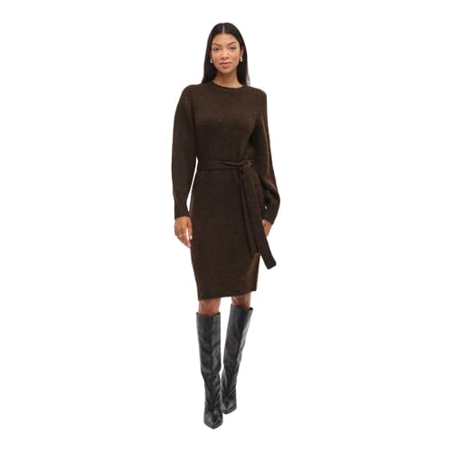 Vilampe O-Neck L/S Knit Midi Dress-Noos