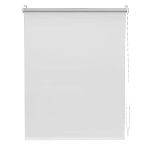 Lichtblick Thermorollo ohne Bohren, Klemmfix, Verdunklungsrollo, Hitzeschutz, Sichtschutz, Wandmontage, Deckenmontage, Rollo für Fenster und Türen 60 cm x 150 cm (B x L), Weiß