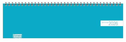times&more Petrol Wochenquerplaner 2026: Bunter Tischkalender. Handlicher Wochenplaner im Querformat. Tischquerkalender 2026 zum Planen von Terminen.: ... zum Planen von Terminen. (Tischkalender Heye)