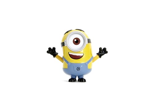 Jada Toys Minion Figur (1 Stück) - 1 von 4 Minions Sammelfiguren (Stuart, Kevin, Otto, Bob) aus Metall für Fans und Kinder ab 8 Jahre, Welle 1, Auswahl per Zufallslos, je ca. 6,5 cm