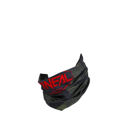 O‘NEAL | Halstuch Schlauch-Schal | Mountainbike Motocross Motorrad | Ungesäumt, Bequemes Material, elastischer Stoff | Neckwarmer Covert | Unisex | Schwarz Grün | Einheitsgröße