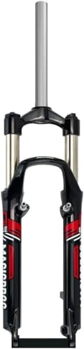 CUCKQUIC Mountainbike-Federgabel 26 Zoll MTB-Gabel 100 mm Federweg Scheibenbremse V-Bremse Federgabel 1 1/8 Zoll gerades Standrohr 28,6 mm Schnellspanner 9 mm manuelles Schloss C