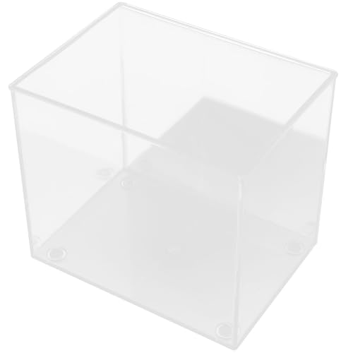 DOITOOL Mini Aquarium Betta Tank aus Kunststoff Multifunktional für Goldfische Pflanzen und Schildkröten Kompakter Desktop-wassertank Dekorativ und Pflegeleicht für Zuhause und Büro