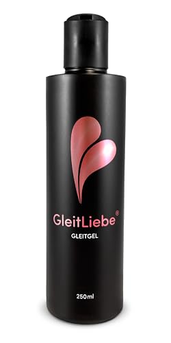 GleitLiebe® Gleitgel (250ml) wasserbasiertes sensitiv Intimgel Lube - natürliches Gleitmittel bei Trockenheit