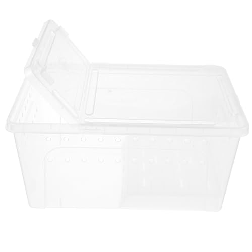 BESPORTBLE Großes Terrarium für Reptilien und Schildkröten mit Transparenter Wasserschale Praktisches Amphibien tierhaltungshabitat mit Sonnenterrasse und Kletterrampe für Gesunde Bewegung