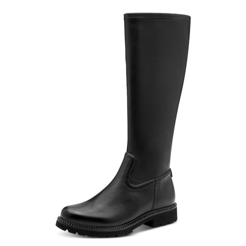 Tamaris Damen Stiefel Leder schwarz 39