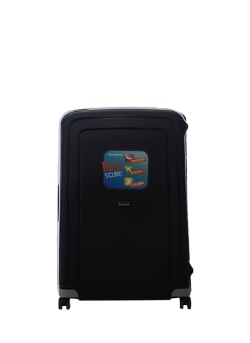Samsonite S'Cure - Hartschalenkoffer 75 cm Groß - Trolley Koffer mit 4 Rollen, TSA-Schloss, Leicht - 102 L - Schwarz (Black)