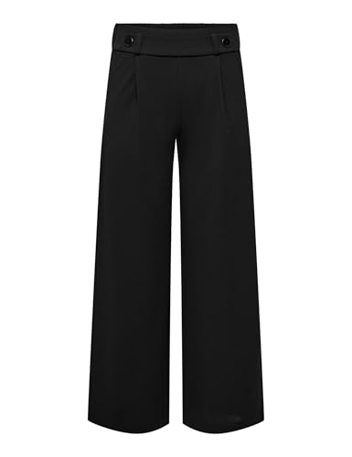 JdY Damen Jdygeggo New Long Pant Jrs Noos Hose, Black/Detail:black Buttons, M / 30L EU