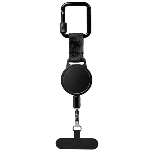 MmotZsb Handysicherung Outdoor Ausziehbar, Handy Diebstahlschutz Band, Einziehbarer Schlüsselanhänger Mit Karabinerhaken, Sicherheitsband Zubehör Für Mobiltelefone, Zum Skifahren, Radfahren, Klettern