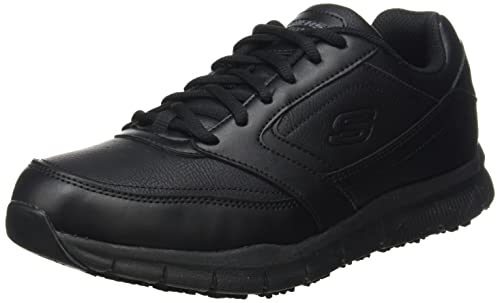 Skechers Herren Nampa work boots, Black Synthetic Pu, 44 EU