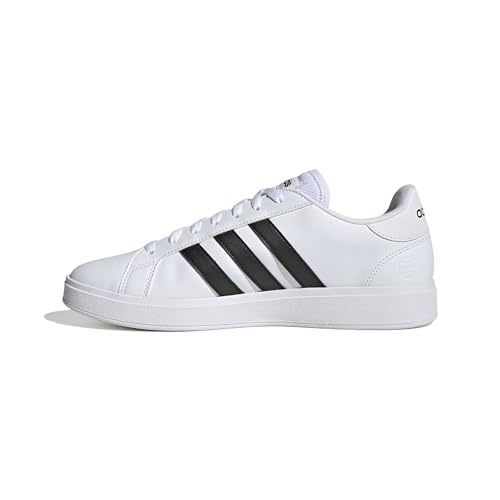 adidas Herren Grand Court Base 2.0 Shoes, Cloud White / Core Black / Cloud White, 47 1/3 EU