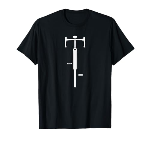 Minimalistisches Design Silhouette Bike Front Rennrad T-Shirt