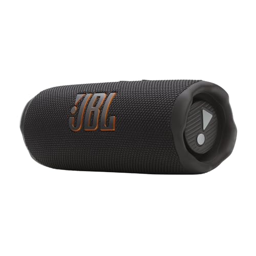 JBL Flip 7, kabelloser tragbarer Bluetooth-Lautsprecher, 16 Stunden Akkulaufzeit, IP68 wasserdicht, Staub- und stoßfest, Pro Sound mit AI Boost, Auracast Multi-Speaker-Verbindung, Schwarz