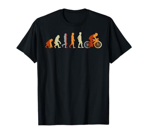 Radfahrer Geschenk Sport Evolution Fahrrad T-Shirt