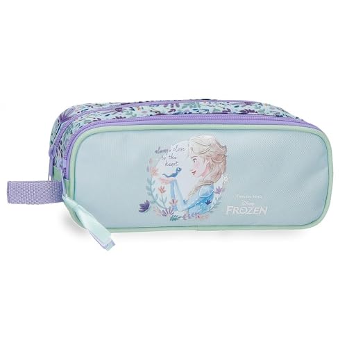 Disney Die Eiskönigin Close to The Heart Federmäppchen, Infafntil, aus Polyester, Dreifach für bessere Organisation, ideale Größe für den Rucksack, mit seitlichem Griff, bunt, Talla única
