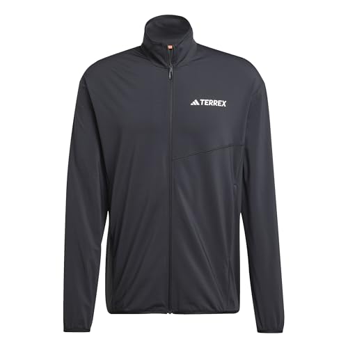Adidas Men's Terrex Multi Climawarm Full Zip Tech Fleece Jacket, Black, L