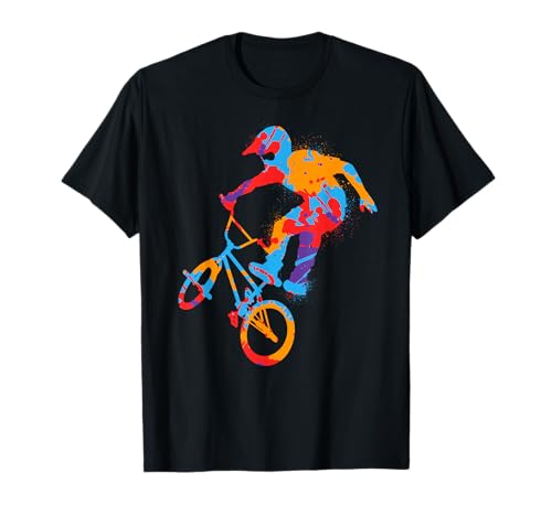 BMX Bunt Stunts Bike Tricks Jungen Fahrrad BMX Kinder T-Shirt