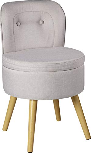 ECHTWERK Sessel “ׄVince“, Polstersessel, Stuhl mit Komfort, hohe Rückenlehne, weiche Schaumstoffpolsterung, Holzfüße, 6,2 kg, grau