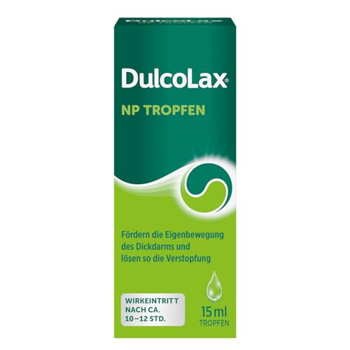 DulcoLax NP Tropfen bei Verstopfung | 15 ml | Abführmittel mit Natriumpicosulfat | Planbare Befreiung am nächsten Morgen | Wirkt nach ca. 10-12 Stunden | Individuell dosierbar