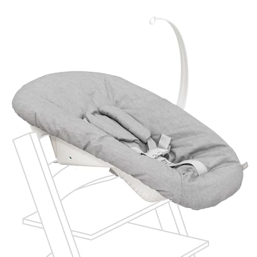 Tripp Trapp Newborn Set, Grey – Verwandle den Tripp Trapp Stuhl in einen Babysitz für Neugeborene bis zu 9 kg – Gemütlich, sicher & einfach zu verwenden – Kompatibel mit Modellen nach Mai 2003