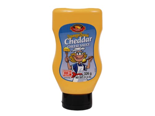 Old Fashioned Foods Cheese Cheddar Squeeze Cheese, microwaveable, Cheddar Käsesauce, 326g