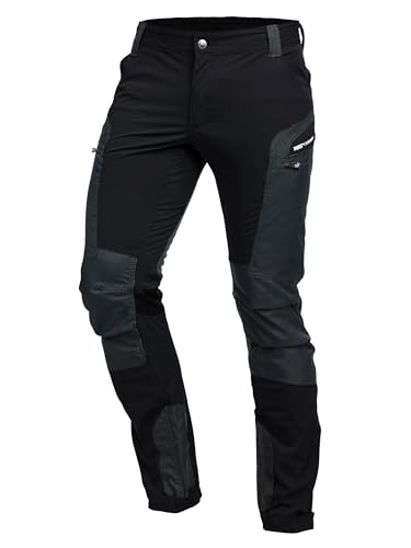 PUMA Workwear Pro-One Wanderhose Herren - Robuste Outdoor Hosen für Herren - Mit verstärktem Nylon für Langlebigkeit - Trekkinghose mit 4-Wege-Stretch - Verstellbarer Knopfleiste - XL - Schwarz