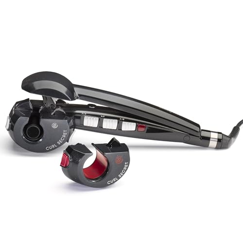 BaByliss Curl Secret - Ionic 2 Automatischer Lockenstab, 2 austauschbare Aufsätze, Temperaturen von 190-230°C, schwarz, 25-35mm Durchmesser, C1300E