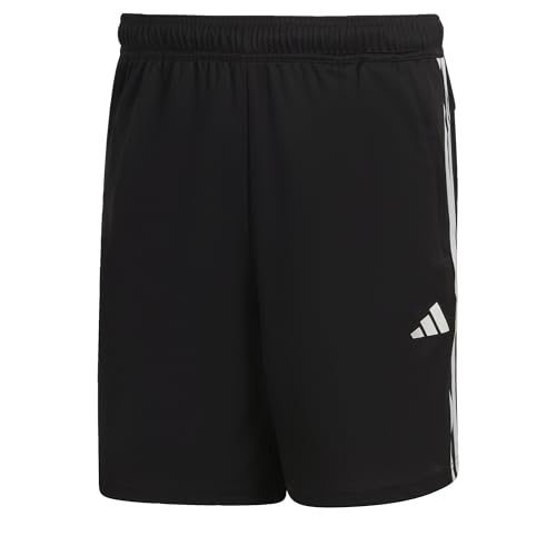 adidas Herren Train Essentials Piqué 3-Stripes Training Shorts, Black, M