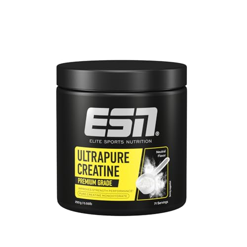 ESN Ultrapure Creatine Monohydrate, 250 g, 71 Portionen, Creatin Pulver, mikrofein & optimal löslich, vegan - made in Germany (Design kann variieren)