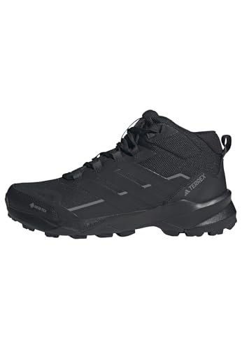 Adidas Herren Terrex Skychaser AX5 Mid Gore-TEX Hiking Shoes, Core Black/Core Black/Carbon, 45 1/3 EU