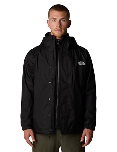 The North Face - Herren Quest Zip-In Kompatible Jacke - Wasserdicht, Atmungsaktiv - TNF Black-NPF - XL
