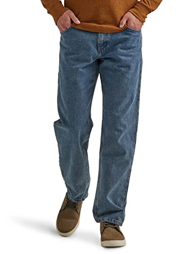 Wrangler Authentics Herren Classic 5-Pocket Relaxed Fit Cotton Jeans, Stonewashed, 38W / 36L