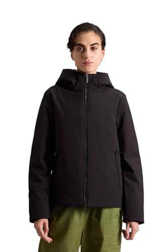 WOOLRICH Firth Tech Softshell Kurzer Parka, Schwarz , S